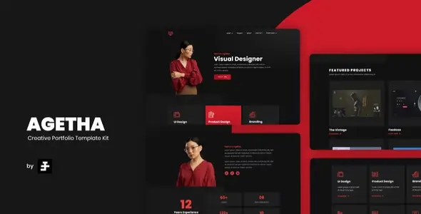 Agetha-Creative-Portfolio-Template-Kit Agetha – Creative Portfolio Template Kit - Image 1