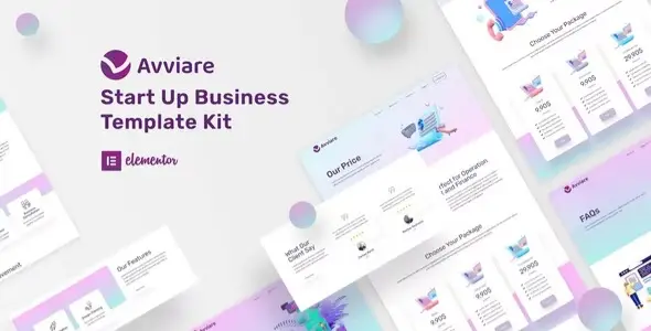 Avviare-Start-Up-Business-Elementor-Template-Kit Avviare Start Up Business Elementor Template Kit - Image 1