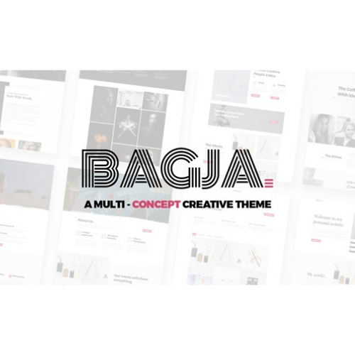 Bagja-Responsive-Multi-Concept-One-Page-Portfolio-Theme Bagja - Responsive Multi Concept & One Page Portfolio Theme - Image 1