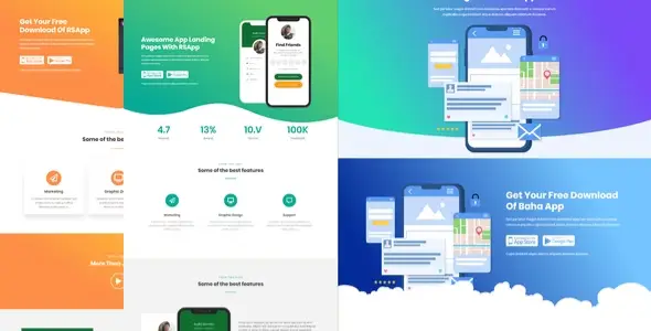 Baha-Apps-Landing-Elementor-Template-Kit Baha – Apps Landing Elementor Template Kit - Image 1