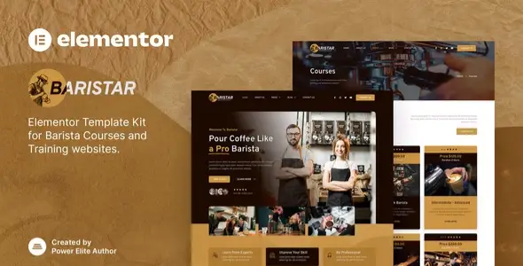 Baristar-–-Barista-Courses-Training-Elementor-Template-Kit Baristar – Barista Courses & Training Elementor Template Kit - Image 1