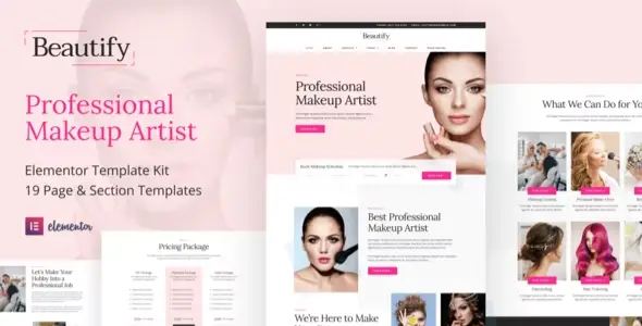 Beautify-Makeup-Artist-Hair-Stylist-Elementor-Template-Kit Beautify – Makeup Artist & Hair Stylist Elementor Template Kit - Image 1