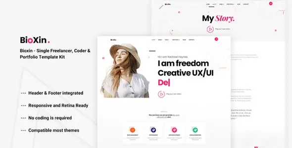 Bioxin-Single-Freelancer-CV-Portfolio-Elementor-Template-Kit Bioxin – Single Freelancer CV & Portfolio Elementor Template Kit - Image 1