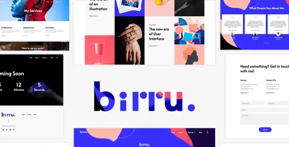 Birru-Simple-Portfolio-Elementor-Template-Kit Birru – Simple Portfolio Elementor Template Kit - Image 1