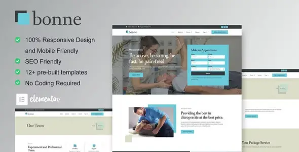 Bonne-Chiropractic-Physiotherapy-Elementor-Template-Kit Bonne – Chiropractic & Physiotherapy Elementor Template Kit - Image 1