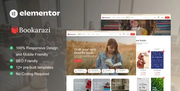 Bookarazi-Author-Publisher-Elementor-Template-Kit Bookarazi – Author & Publisher Elementor Template Kit - Image 1