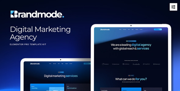 Brandmode Brandmode - Digital Marketing Agency Elementor Template Kit - Image 1