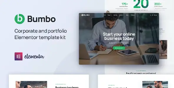 Bumbo-Business-Startup-Portfolio-Elementor-Template-Kit Bumbo – Business & Startup Portfolio Elementor Template Kit - Image 1