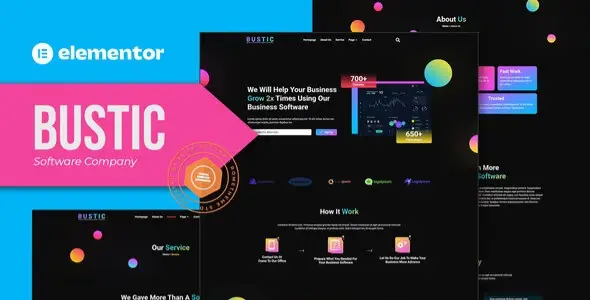 Bustic-Tech-Software-Company-Elementor-Template-kit Bustic – Tech & Software Company Elementor Template kit - Image 1