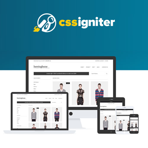 CSS-Igniter-Herringbone-Woocommerce-Theme CSS Igniter Herringbone Woocommerce Theme - Image 1