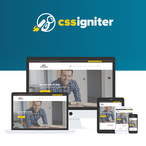 CSS-Igniter-Technico-WordPress-Theme CSS Igniter Technico WordPress Theme - Image 1