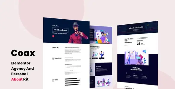 Coax-Agency-And-Personal-About-Us-Elementor-Template-Kit Coax – Agency And Personal About Us Elementor Template Kit - Image 1
