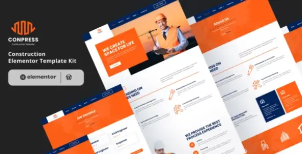 Conpress-Construction-Service-Elementor-Template-Kit Conpress – Construction Service Elementor Template Kit - Image 1