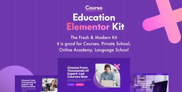 Courso-Online-University-Courses-Elementor-Template-Kit Courso – Online University & Courses Elementor Template Kit - Image 1