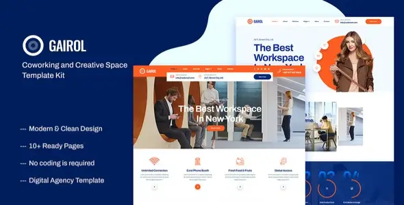Coworking-Creative-Space-Elementor-Template-Kit Coworking & Creative Space Elementor Template Kit - Image 1