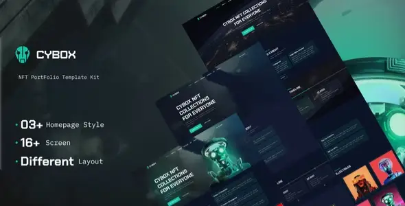 Cybox-NFT-Collections-Elementor-Template-Kit Cybox – NFT Collections Elementor Template Kit - Image 1