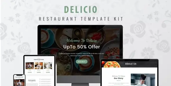 Delicio-Restaurant-WordPress-Template-Kit Delicio – Restaurant WordPress Template Kit - Image 1