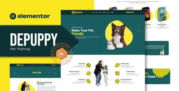 Depuppy-Pet-Training-Elementor-Template-Kit Depuppy – Pet Training Elementor Template Kit - Image 1