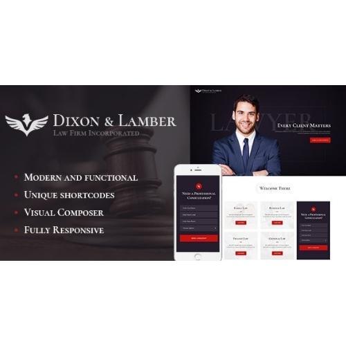 Dixon-Lamber-Law-Firm-WordPress-Theme Dixon & Lamber | Law Firm WordPress Theme - Image 1