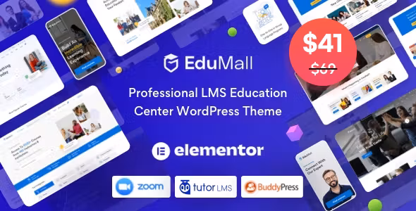 EduMall_WordPress_Theme EduMall – Professional LMS Education Center WordPress Theme - Image 1