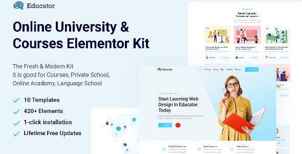 Educator-Online-University-Courses-Elementor-Template-Kit Educator – Online University & Courses Elementor Template Kit - Image 1
