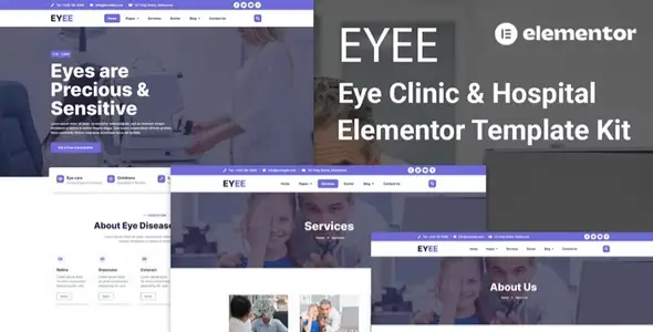 Eyee-Eye-Clinic-Vision-Care-Elementor-Template-Kit Eyee – Eye Clinic & Vision Care Elementor Template Kit - Image 1