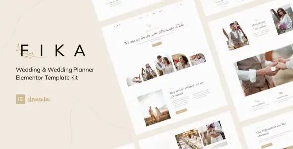Fika-Wedding-Wedding-Planner-Elementor-Template-Kit Fika – Wedding & Wedding Planner Elementor Template Kit - Image 1