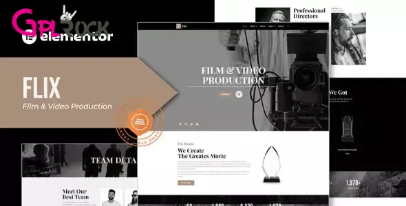 Flix-Film-Video-Production-Elementor-Template-Kit Flix – Film & Video Production Elementor Template Kit - Image 1