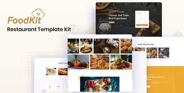 FoodKit-Restaurant-Template-Kit FoodKit – Restaurant Template Kit - Image 1