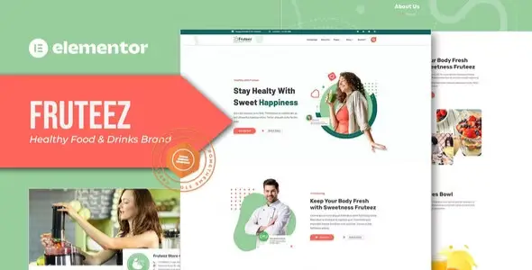 Fruteez-Healthy-Food-Drinks-Brand-Elementor-Template-Kit Fruteez – Healthy Food & Drinks Brand Elementor Template Kit - Image 1