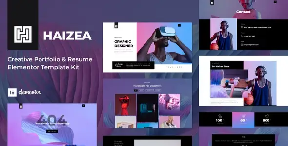 Haizea-Creative-Portfolio-Resume-Elementor-Template-Kit Haizea – Creative Portfolio & Resume Elementor Template Kit - Image 1