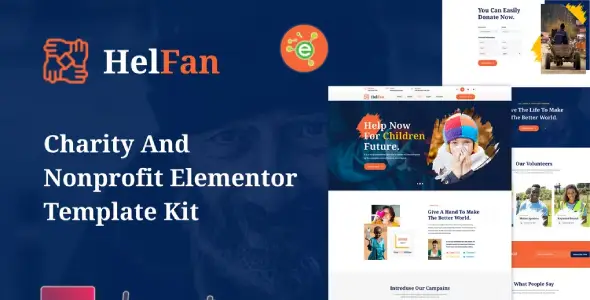 HelFan-Charity-and-Nonprofit-Elementor-Template-Kit HelFan – Charity and Nonprofit Elementor Template Kit - Image 1