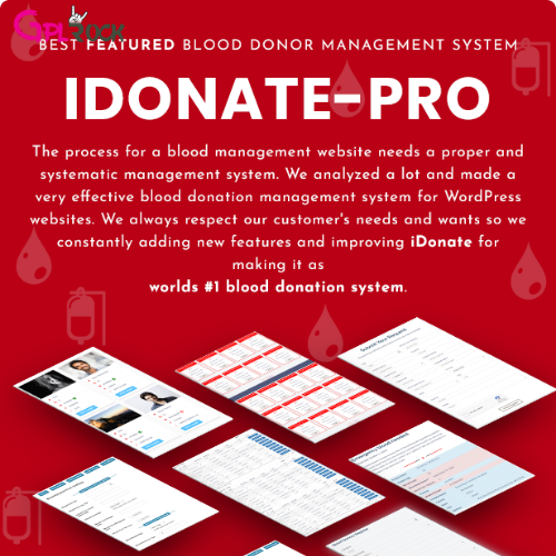 IDonatePro IDonatePro - Blood Donation, Request And Donor Management WordPress Plugin - Image 1