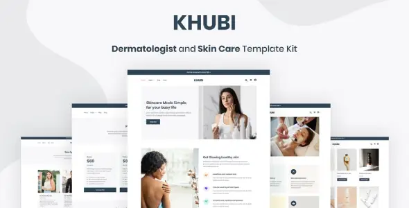 Khubi-Dermatologist-Skin-Care-Template-Kit Khubi – Dermatologist & Skin Care Template Kit - Image 1