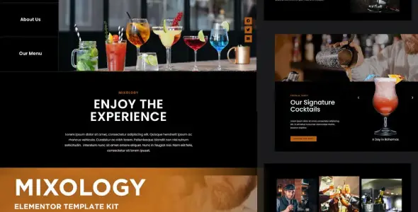 Mixology-Bar-Cocktails-Elementor-Template-Kit Mixology – Bar & Cocktails Elementor Template Kit - Image 1