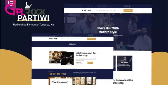 Partiwi-Barbershop-Elementor-Template-Kit Partiwi – Barbershop Elementor Template Kit - Image 1
