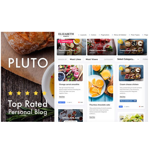 Pluto-Clean-Personal-WordPress-Masonry-Blog-Theme Pluto Clean Personal WordPress Masonry Blog Theme - Image 1