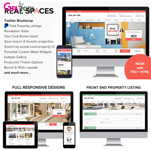 Real-Spaces-WordPress-Real-Estate-Theme Real Spaces – WordPress Real Estate Theme - Image 1