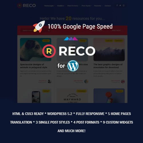 Reco-Minimal-Theme-for-Freebies Reco - Minimal Lightweight Theme for Freebies - Image 1