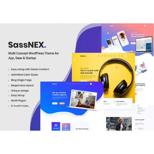 Sassnex-–-WordPress-Theme-for-App-Saas-Startup Sassnex – WordPress Theme for App, Saas & Startup - Image 1