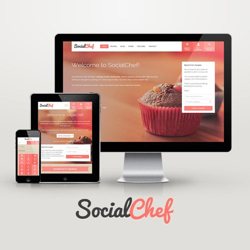 SocialChef-Social-Recipe-WordPress-Theme SocialChef – Social Recipe WordPress Theme - Image 1