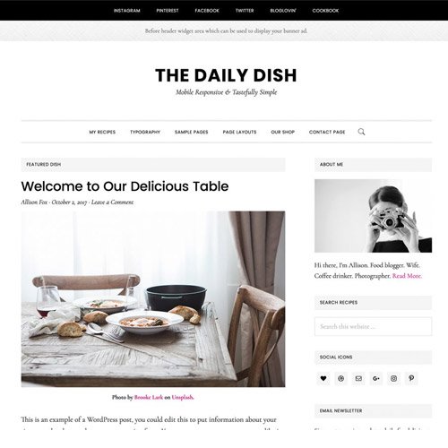 StudioPress-Daily-Dish-Pro-Genesis-WordPress-Theme StudioPress Daily Dish Pro Genesis WordPress Theme - Image 1