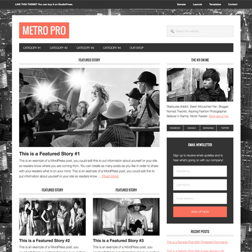 StudioPress-Metro-Pro-Genesis-WordPress-Theme StudioPress Metro Pro Genesis WordPress Theme - Image 1