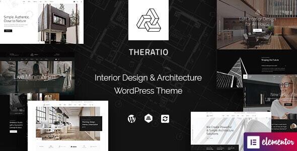 Theratio Theratio - Architecture & Interior Design Elementor WordPress Theme - Image 1