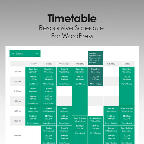 Timetable-Responsive-Schedule-For-WordPress Timetable Responsive Schedule For WordPress - Image 1