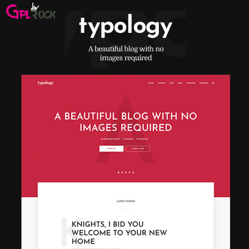 Typology-Text-Based-Minimal-WordPress-Blog-Theme Typology – Text Based Minimal WordPress Blog Theme - Image 1