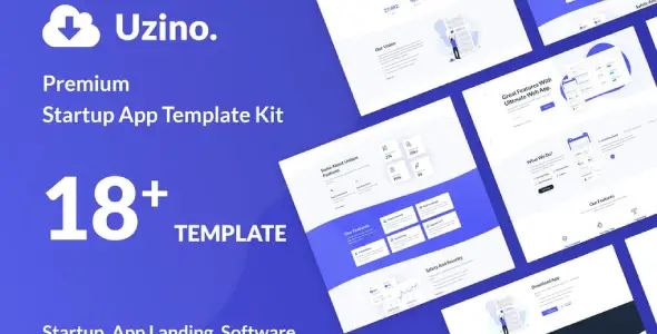 Uzino-Startup-App-Elementor-Template-Kit Uzino Startup App Elementor Template Kit - Image 1