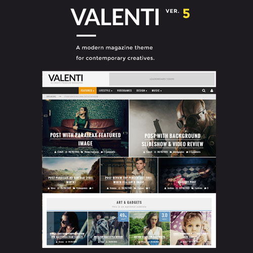 Valenti-WordPress-HD-Review-Magazine-News-Theme Valenti – WordPress HD Review Magazine News Theme - Image 1