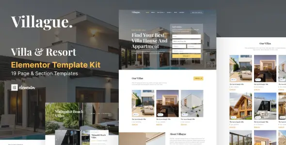 Villague-Private-Villa-Resort-elementor-Template-Kit Villague – Private Villa & Resort elementor Template Kit - Image 1