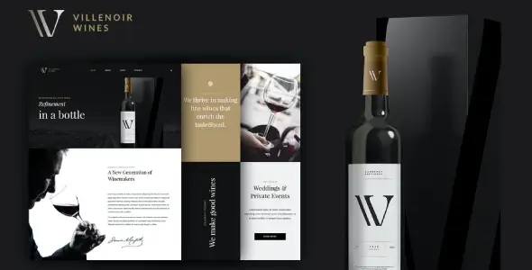 Villenoir-Wine-Template-Kit Villenoir – Wine Template Kit - Image 1